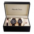 Alexandre Christie AC 8667 Rosegold Black MDLBRBA LDLBRBA Rosegold Black Couple Set Box